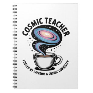 Kosmische Leraar Grappige Galaxy Koffie & Nieuws Notitieboek