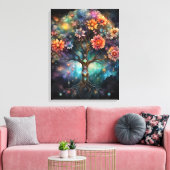 Kosmische levensboom 45,7 cm x 61 cm canvas afdruk (Insitu (Woonkamer))