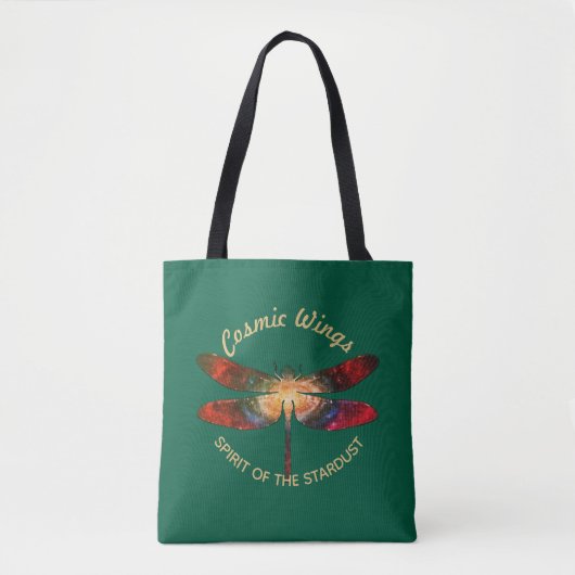 Kosmische Libel • Melkwegvleugels & Nevelsporen Tote Bag (Voorkant)