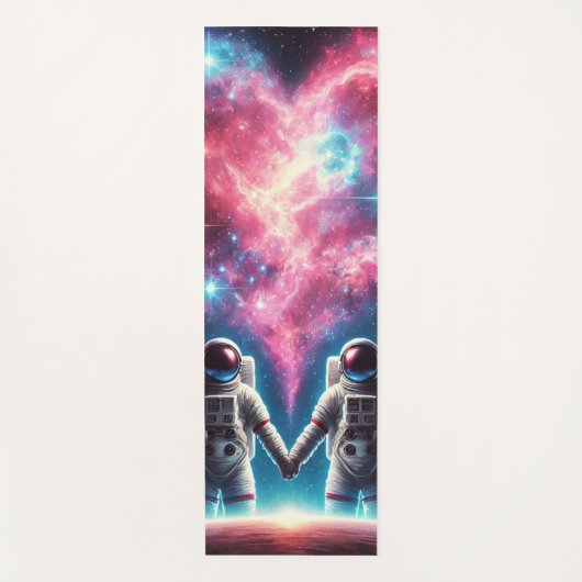 Kosmische Liefde Astronaut Yoga Mat (Voorkant)