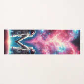 Kosmische Liefde Astronaut Yoga Mat (Voorkant (horizontaal))