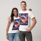Kosmische liefde: de omhelzing van een moeder onde t-shirt (Unisex)