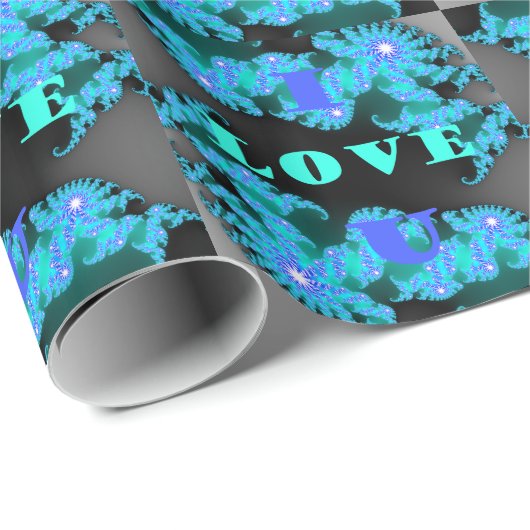 Kosmische Liefde Elementen Art Print Cadeaupapier (Rol Hoek)