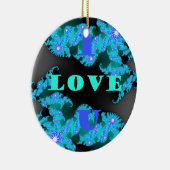 Kosmische Liefde Elementen Art Print Keramisch Ornament (Rechts)