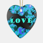 Kosmische Liefde Elementen Art Print Keramisch Ornament (Links)