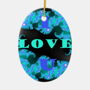 Kosmische Liefde Elementen Art Print Keramisch Ornament