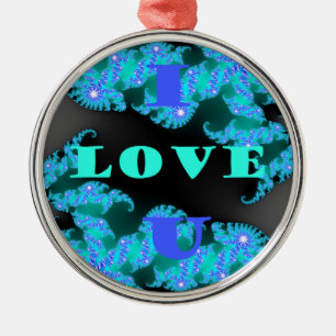 Kosmische Liefde Elementen Art Print Metalen Ornament