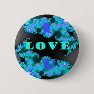 Kosmische Liefde Elementen Art Print Ronde Button 5,7 Cm