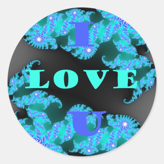 Kosmische Liefde Elementen Art Print Ronde Sticker (Voorkant)