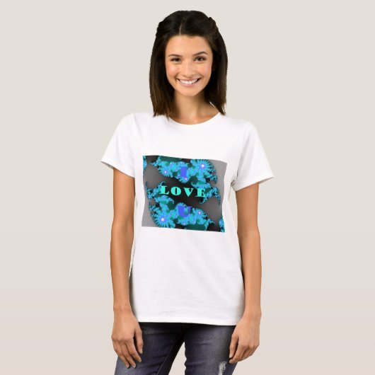 Kosmische Liefde Elementen Art Print T-shirt (Voorkant volledig)