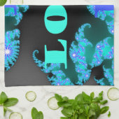 Kosmische Liefde Elementen Art Print Theedoek (Gevouwen)