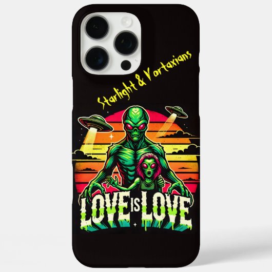 Kosmische liefde tussen twee buitenaardse wezens Case-Mate iPhone case (Achterkant)