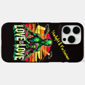 Kosmische liefde tussen twee buitenaardse wezens Case-Mate iPhone case (Achterkant (horizontaal))