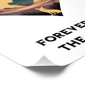 Kosmische liefdesgeschiedenis met hartliefhebbers  foto afdruk (Hoek)