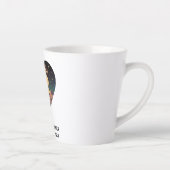 Kosmische liefdesgeschiedenis met hartliefhebbers  latte mok (Rechts)