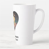 Kosmische liefdesgeschiedenis met hartliefhebbers  latte mok (Rechts)