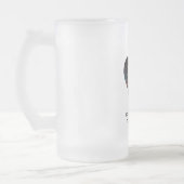 Kosmische liefdesgeschiedenis met hartliefhebbers matglas bierpul (Links)