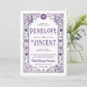 Kosmische liefhebbers | Tarot Bruiloft Kaart (Staand voorkant)