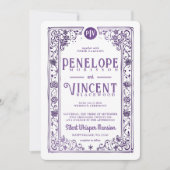 Kosmische liefhebbers | Tarot Bruiloft Kaart (Voorkant)