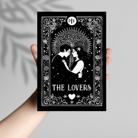 Kosmische liefhebbers | Tarot Bruiloft Kaart