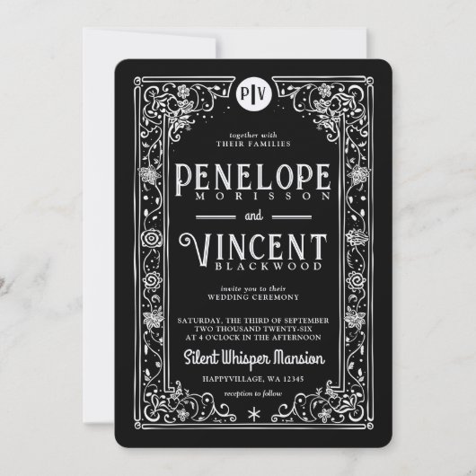 Kosmische liefhebbers | Tarot Bruiloft Kaart (Voorkant)