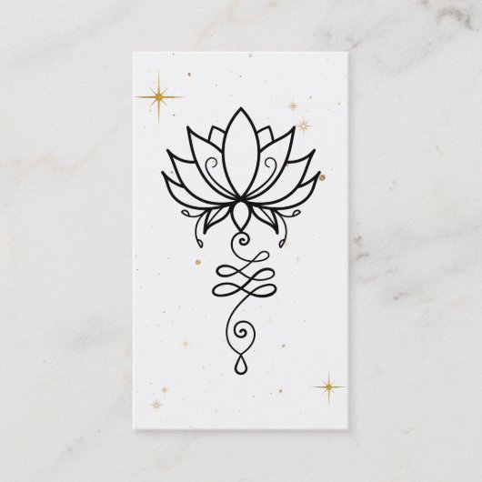 *~* Kosmische Lotus Nirvana - Heilige Geometrie Visitekaartje (Voorkant)