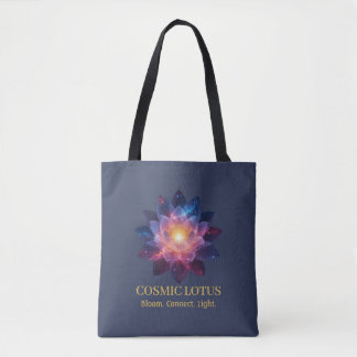 Kosmische Lotusbloem | Energie van de bloeiende Me Tote Bag