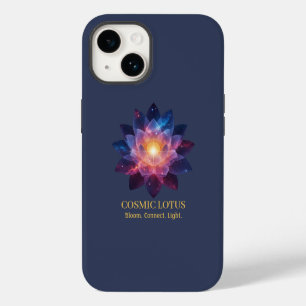 Kosmische Lotusbloem   Galaxy Bloom Energie iPhone 14 Hoesje