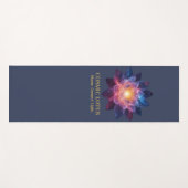 Kosmische Lotusbloem | Galaxy Bloom Energie Yogamat (Voorkant (horizontaal))