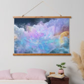Kosmische Lotusbloem Hangend Wandkleed (Slaapkamer)