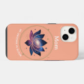 Kosmische Lotusbloem Moeder Bloei iPhone Hoesje (Achterkant horizontaal)