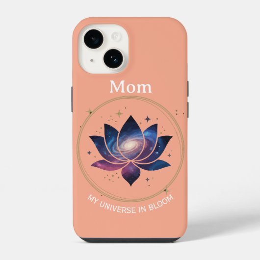 Kosmische Lotusbloem Moeder Bloei iPhone Hoesje (Achterkant)