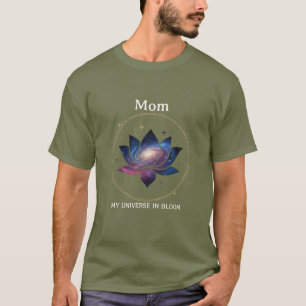 Kosmische Lotusbloem Moeder Bloei T-shirt