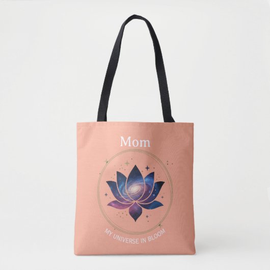 Kosmische Lotusbloem Moeder Bloei Tote Bag (Voorkant)