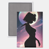 Kosmische Lunar Scout Anime Dream Magneet (Voorkant / Achterkant)