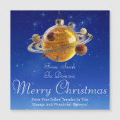 Kosmische magnetische kerst Kaart (Voorkant)