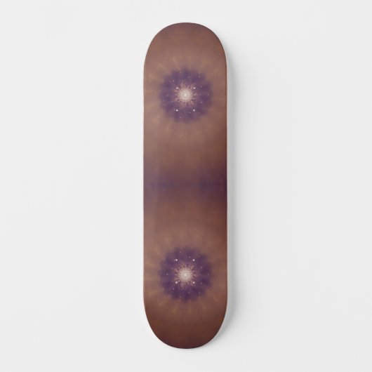 Kosmische Mandala-uitbarsting - Abstracte Paarse M Persoonlijk Skateboard (Voorkant)