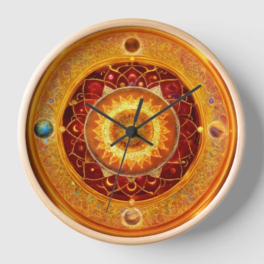 "Kosmische Mandala's: Planetaire Tijdstuk" (Voorkant)