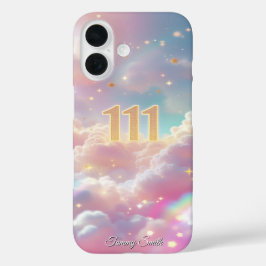 Kosmische manifestatie Engel nummer 111 iPhone 16 Hoesje