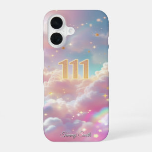 Kosmische manifestatie Engel nummer 111 iPhone 16 Hoesje