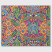 Kosmische Maya Mexicaanse Paisley Parade Cadeaupapier (Vlak)