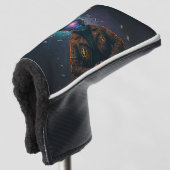 Kosmische meditatie: "BREEK DE GEEST, BEZIT DE KOS Golfheadcover (3/4 voorkant)