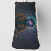 Kosmische meditatie: "BREEK DE GEEST, BEZIT DE KOS Golfheadcover (Draai 90)