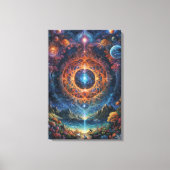 "Kosmische meditatie" Canvas Afdruk (Voorkant)