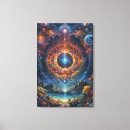 "Kosmische meditatie" Canvas Afdruk