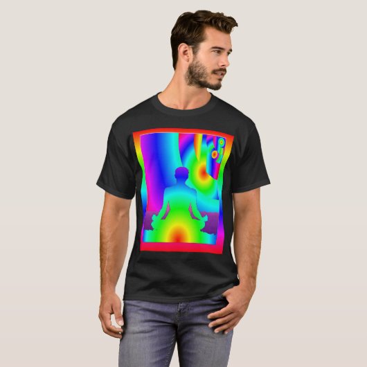 Kosmische meditatie t-shirt (Voorkant volledig)