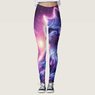 Kosmische Melkweg Mystieke Katachtige Hemelse Leggings