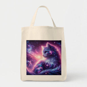 Kosmische Melkweg Mystieke Katachtige Hemelse Tote Bag