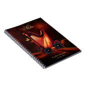 Kosmische melodie, de magie van de harp. notitieboek (Rechterzijde)