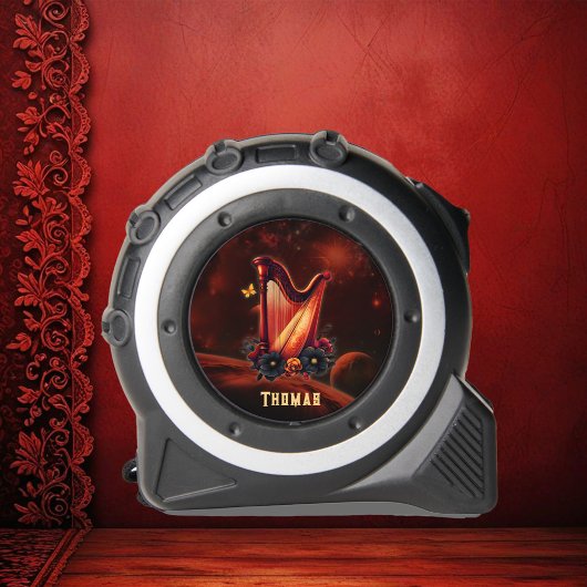 Kosmische melodie, de magie van de harp. rolmaat